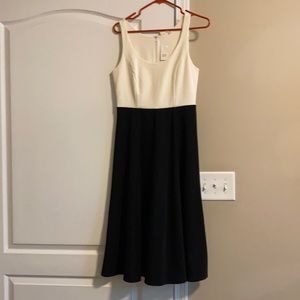 Gap black bottom with cream colored top, never worn dress